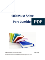 100 Must Solve Parajumble