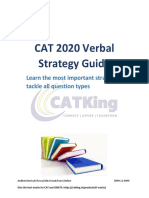 CAT 2020 Verbal Strategy Guide: Learn The Most Important Strategies To Tackle All Question Types