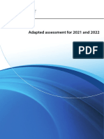 Adapted Assessment For 2021 and 2022