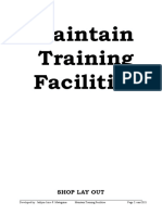 Maintain Training Facilities: Shop Lay Out