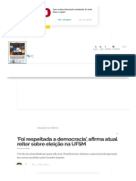 'Foi Respeitada A Democracia', Afirma Atual Reitor Sobre Eleição Na UFSM - Política - Diário de Santa Maria