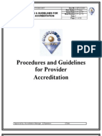 QPU-G 001 Services SETA Procedures and Guidelines For Provider Accreditation