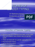 Theories of Gender Typing: DR Rukhsana Hassan Introduction To Gender