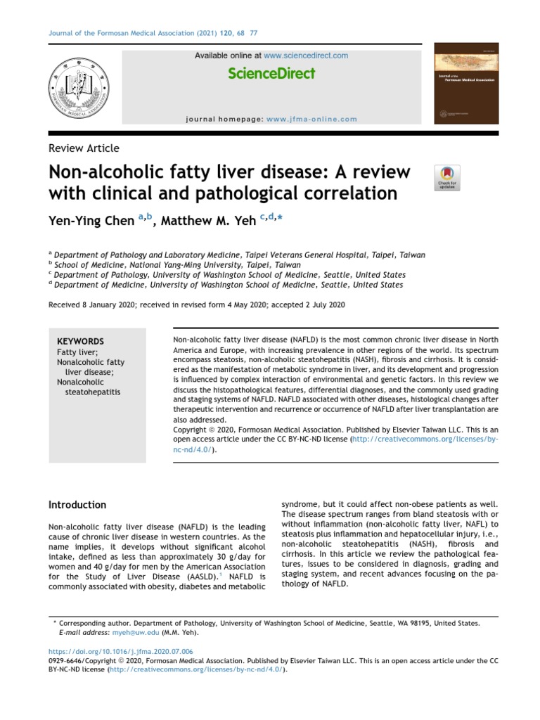 Art 3 Non-Alcoholic Fatty Liver Disease A | PDF | Hepatitis | Hepatitis C