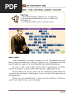 Life and Works of Rizal Chapter 4: Rizal'S Family, Childhood, and Early Education