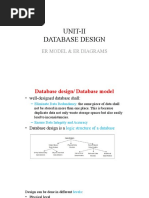 Unit-Ii Database Design: Er Model & Er Diagrams