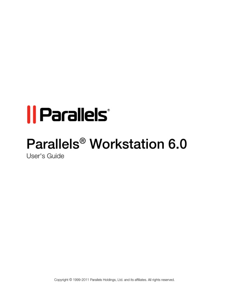 Parallels Workstation User S Guide PDF Operating System 64 Bit