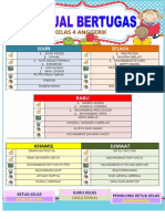 Jadual Tugasan Bilik Darjah