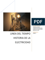 Linea Del Tiempo Historia de La Electricidad
