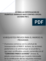 Directrices para La Certificacion de Planteles Animales Bajo