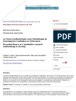 Vivar Et Al - La Teoría Fundamentada Como Metodología de Investigación Cualitativa en Enfermería