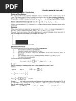 SI Practice Material For Week 5: Discrete Probability Distribution Uniform Distribution