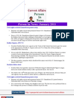 Current Affairs For IAS Exam 2011 Person in News January 2011