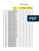 Form Stock SPG Confidence Outlet