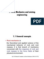 Rock Mechanics and Mining Engineering