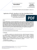 Application of Firefly Algorithm in Job Shop Scheduling Problem For Minimization of Makespan