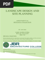 Landscape Design and Site Planning: Assignment-04: Site Data Collection