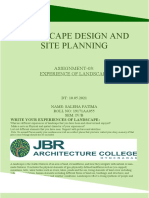 Landscape Design and Site Planning: Assignment-03: Experience of Landscape