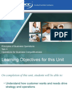 Principles of Business Operations Operations For Business Competitiveness