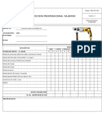 Inspección Preoperacional Taladros