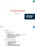 Lecture 2a - Complex Analysis - Elementary Functions - MLinh