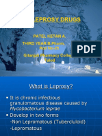 Antileprosy Drugs: Patel Ketan A. Third Year B.Pharm, Roll No-25 Gitanjali Pharmacy College, Talod