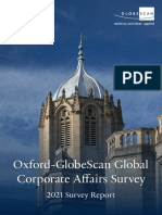 Oxford-GlobeScan Corporate Affairs Survey Report 2021