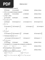 E X DX: Mcqs From Unit-2