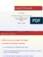 Electroweak Monopole: Y. M. Cho