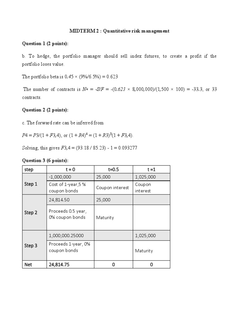 Midterm 1 Keys | PDF | Finance & Money Management