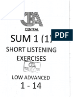 Sum 1-1 Short Listening 1-14