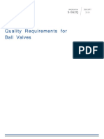 S-562Qv19-01 Quality Requirements For Ball Valves