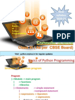 Class XI (As Per CBSE Board) : Computer Science