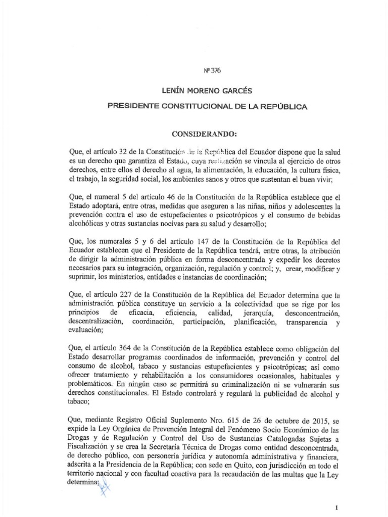 Decreto - 376 - 71367 Supresión SETED | PDF