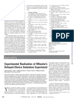 Reports: Experimental Realization of Wheeler's Delayed-Choice Gedanken Experiment