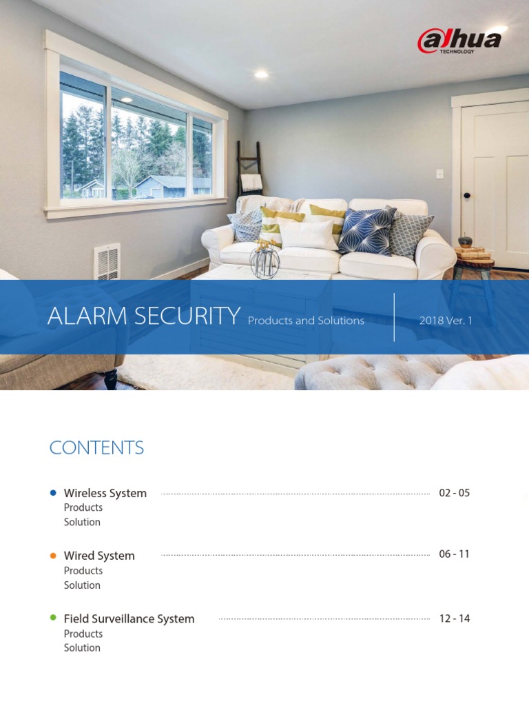 Alarm Security: Products and Solutions 2018 Ver. 1 | PDF | Security ...