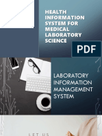 Medt 04: Health Information System For Medical Laboratory Science