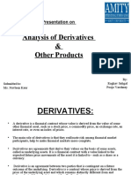 Analysis of Derivatives & Other Products