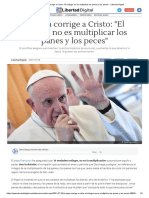 El Papa Corrige a Cristo_ _El Milagro No Es Multiplicar Los Panes y Los Peces_ - Libertad Digital