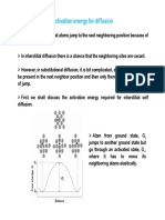 Activation Energy For Diffusion: Thermal Vibration