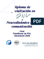 Diploma de especialización en PNL y Neurodinámica de la comunicación