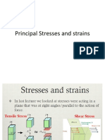 Principal Stresses and Strains