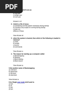 Linux Multiple Choice Questions and Answers List | PDF | System ...