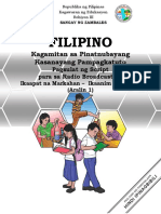 Filipino4 - Q4 - W6 - A1 - Pagsulat NG Script para Sa Radio Broadcasting FINAL