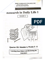 Research in Daily Life 1 Q3-M4-W5&8