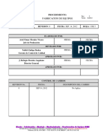 Procedimiento de Fabricación ASME