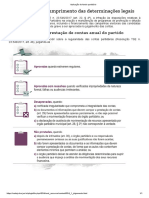 Aplicação do fundo partidário Prestaçao anualPartido