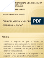 Mision ,Vision y Valores de Una Empresa