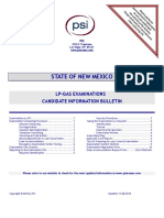 State OF NEW Mexico: Lp-Gas Examinations Candidate Information Bulletin