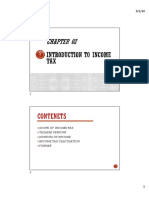 Contenets: Scope of Income Tax Taxable Persons Sources of Income Income Tax Calculation Format